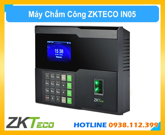 Máy chấm công vân tay ZK TECO IN05, Máy chấm công ZK TECO IN05, Máy chấm công thẻ ZK TECO IN05, Máy chấm công văn phòng ZK TECO IN05, Máy chấm công nhà xưởng ZK TECO IN05, Máy chấm công ZK TECO IN05 WiFi, Máy chấm công vân tay ZK TECO IN05