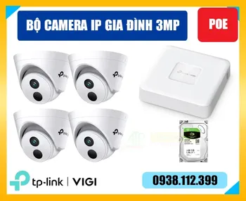 bộ camera gia đình giá rẻ, lắp camera IP gia đình giá rẻ, trọn bộ camera IP gia đình giá rẻ, bộ camera gia đình TPlink, lắp camera gia đình trọn bộ Tplink