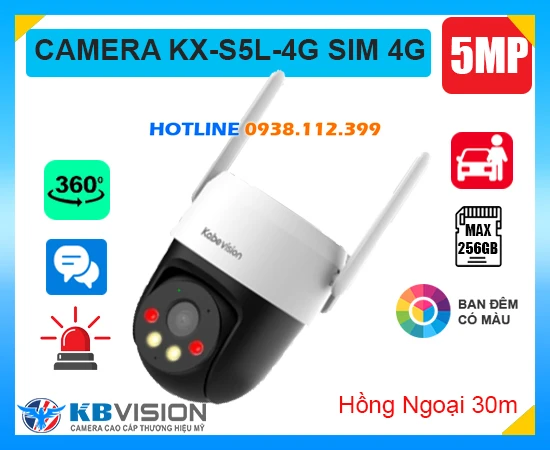 Camera KX-S5L-4G KBvision Dùng Sim 4G (5MP), camera sim 4G KBVISION KX-S5L-4G, lắp đặt camera KBVISION KX-S5L-4G, camera quan sát KBVISION KX-S5L-4G, camera chính hãng KBVISION KX-S5L-4G, lắp camera KBVISION KX-S5L-4G giá rẻ,  camera chính hãng KBVISION KX-S5L-4G,