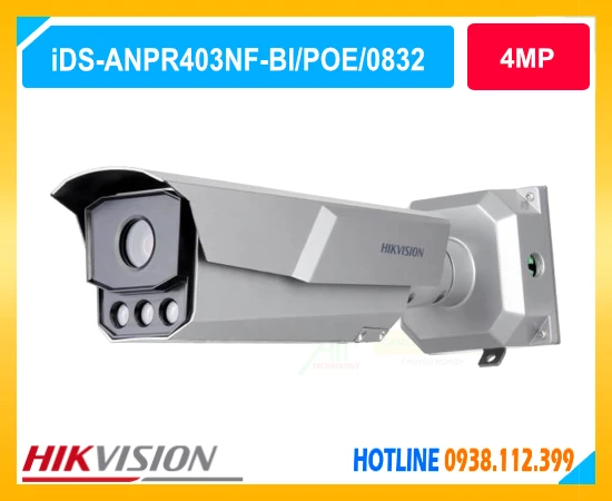 camera nhận diện biển số xe,camera ANPR Hikvision,camera đọc biển số xe,camera bãi giữ xe thông minh,HIKVISION iDS-ANPR403NF-BI