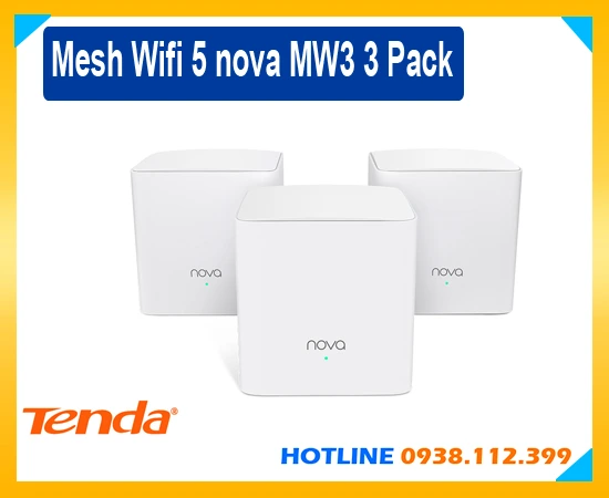 Bộ Mesh Wifi Tenda NOVA MW3, Bộ Mesh Wifi Tenda NOVA MW3 (3 Pack), Tenda NOVA MW3, NOVA MW3,wifi NOVA MW3, Tenda NOVA MW3 (3 Pack),Tenda NOVA MW3 Bộ Mesh Wifi,