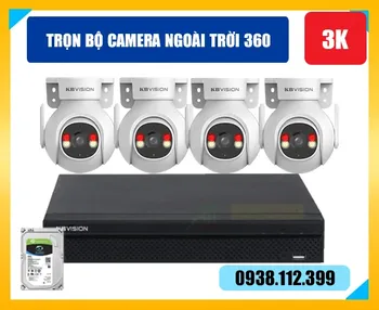 bộ camera ngoài trời 360 độ, trọn bộ camera ngoài trời, lắp camera ngoài trời xoay 360, bộ camera ngoài trời xoay 360 giá rẻ, lắp đặt camera ngoài trời xoay 360