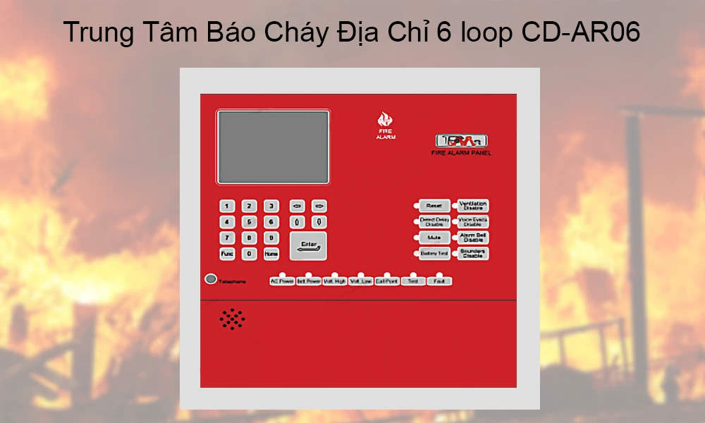 Trung Tâm Báo Cháy Địa Chỉ 6 Loop CD-AR06
