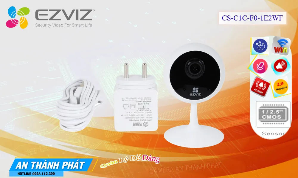 CS-C1C-F0-1E2WF Camera Wifi Giá Rẻ
