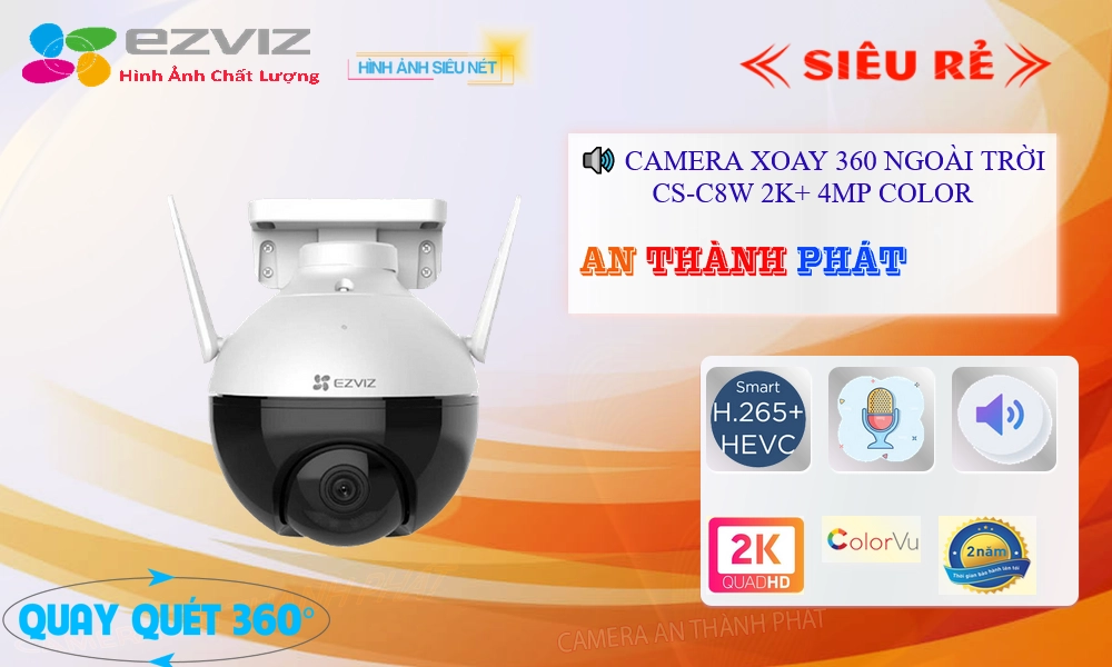 CS-C8W 2K+ 4MP Color Camera Wifi Ezviz