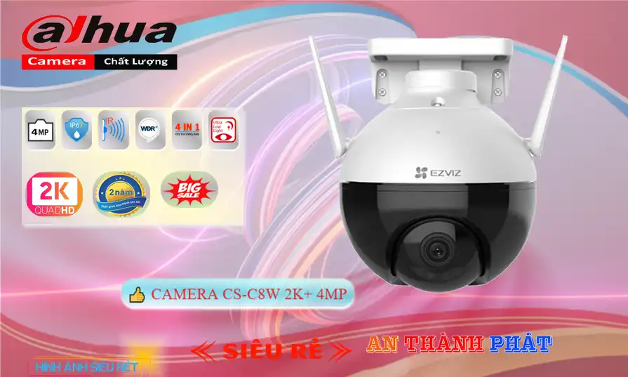 Camera Ezviz CS-C8W 2K+4MP