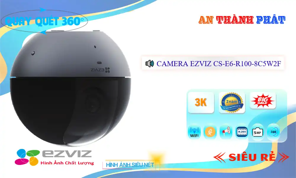 Camera Ezviz CS-E6-R100-8C5W2F