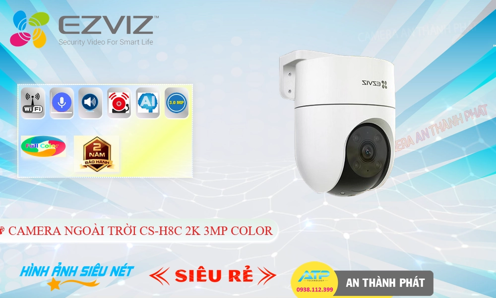 CS-H8C 2K 3MP Color Camera Wifi
