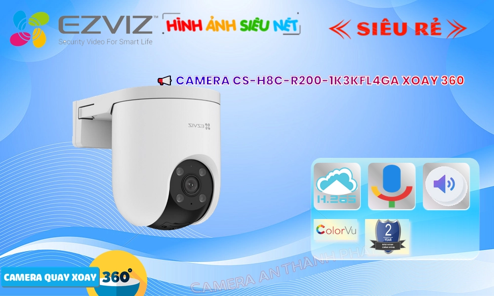Camera CS-H8c-R200-1K3KFL4GA Wifi Ezviz