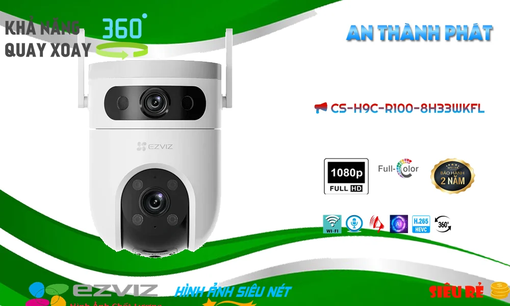 Camera 2 Ống Kính CS-H9c-R100-8H33WKFL