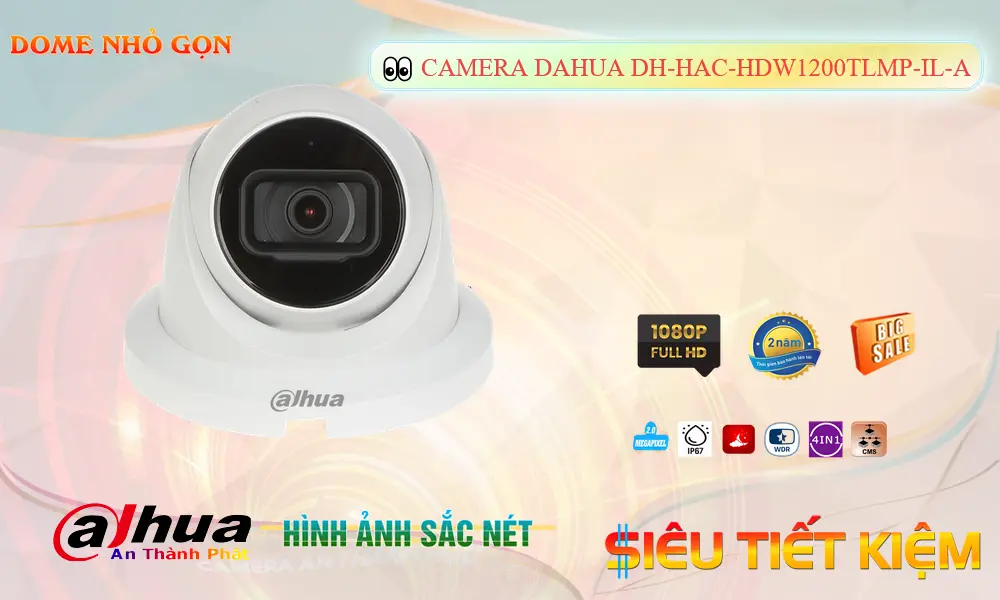 Camera Dahua DH-HAC-HDW1200TLMP-IL-A