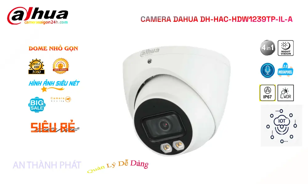 Camera Dahua DH-HAC-HDW1239TP-IL-A