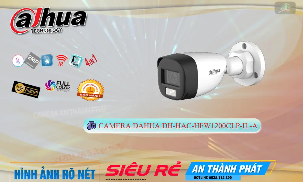 Camera Dahua DH-HAC-HFW1200CLP-IL-A