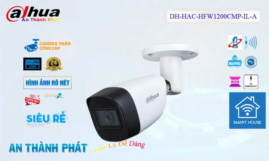 Camera Dahua DH-HAC-HFW1200CMP-IL-A