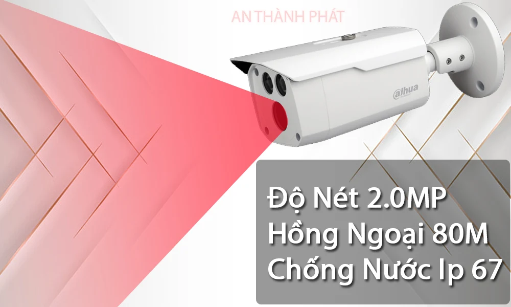 DH-HAC-HFW1200DP thân chắc chắn chống nước Ip 67 ấn tượng