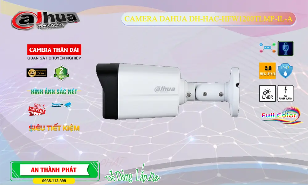 Camera Dahua DH-HAC-HFW1200TLMP-IL-A