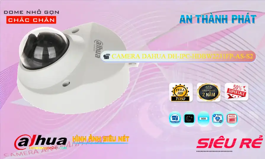 Camera Dahua DH-IPC-HDBW2231FP-AS-S2