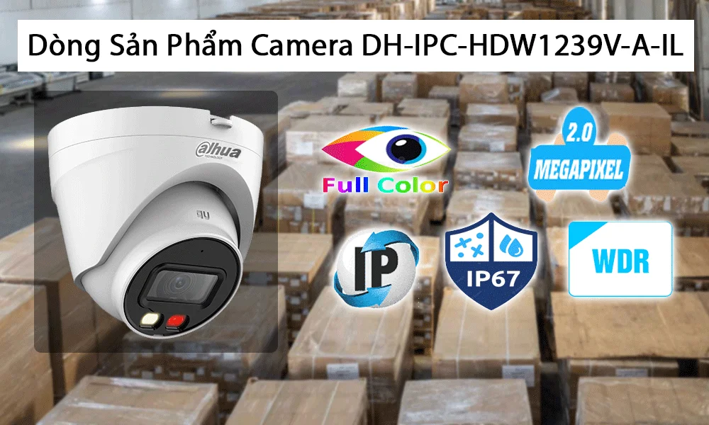 Camera Dome Full Color DH-IPC-HDW1239V-A-IL