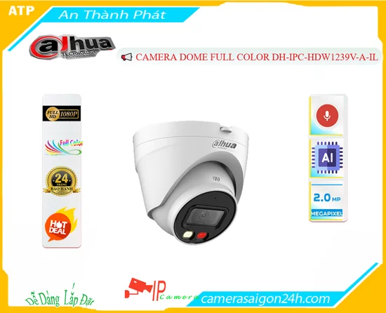 Camera Dome Full Color DH-IPC-HDW1239V-A-IL
