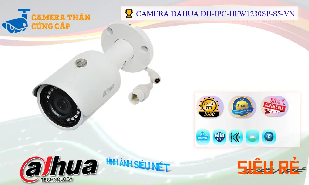 Camera Dahua DH-IPC-HFW1230SP-S5-VN