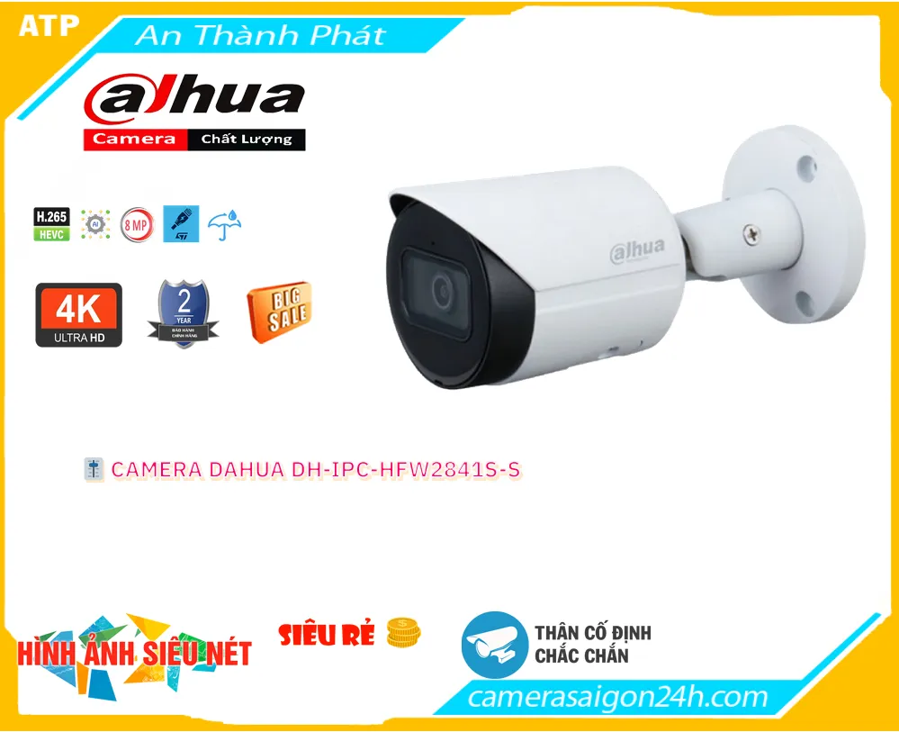 Camera An Ninh Dahua DH-IPC-HFW2841S-S Giá tốt