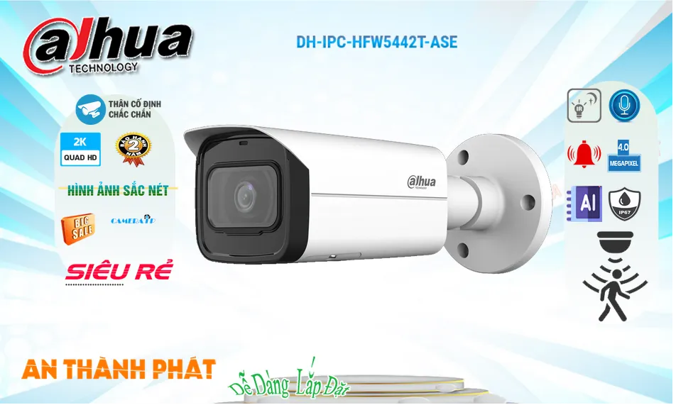 Camera IP Dahua DH-IPC-HFW5442T-ASE