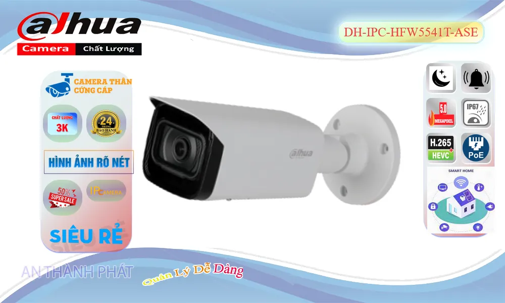Camera Dahua DH-IPC-HFW5541T-ASE