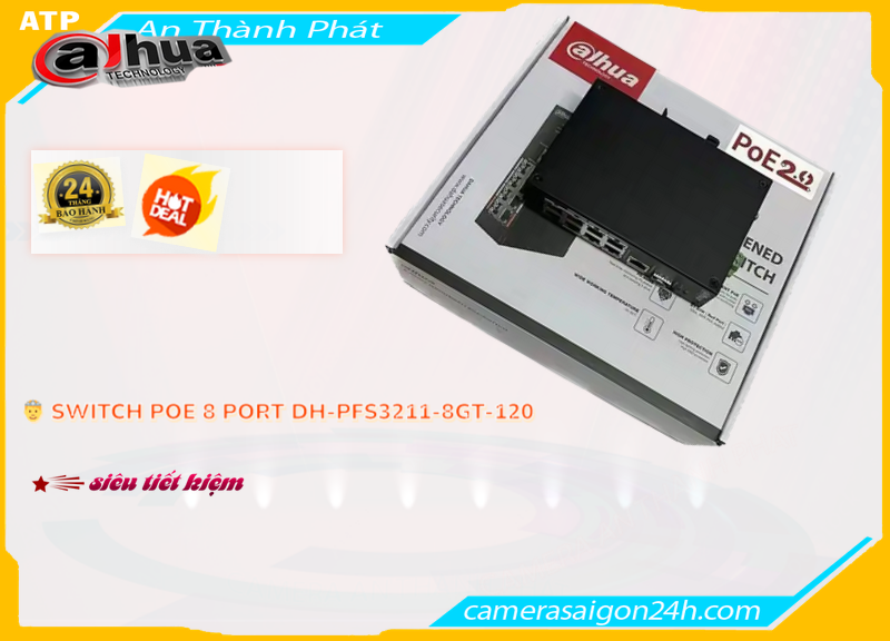 Switch POE DH-PFS3211-8GT-120