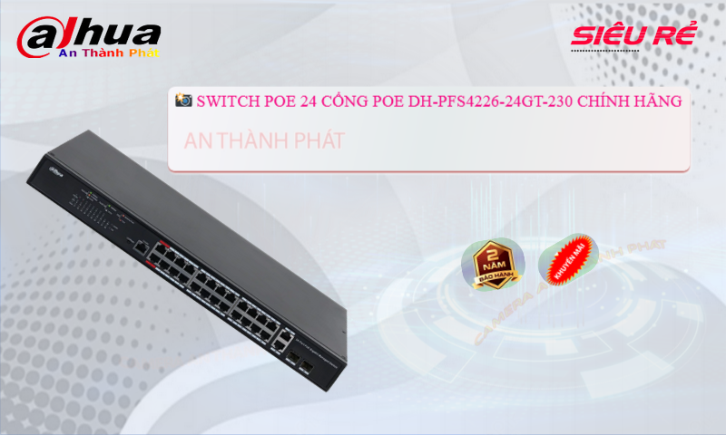 Switch POE DH-PFS4226-24GT-230