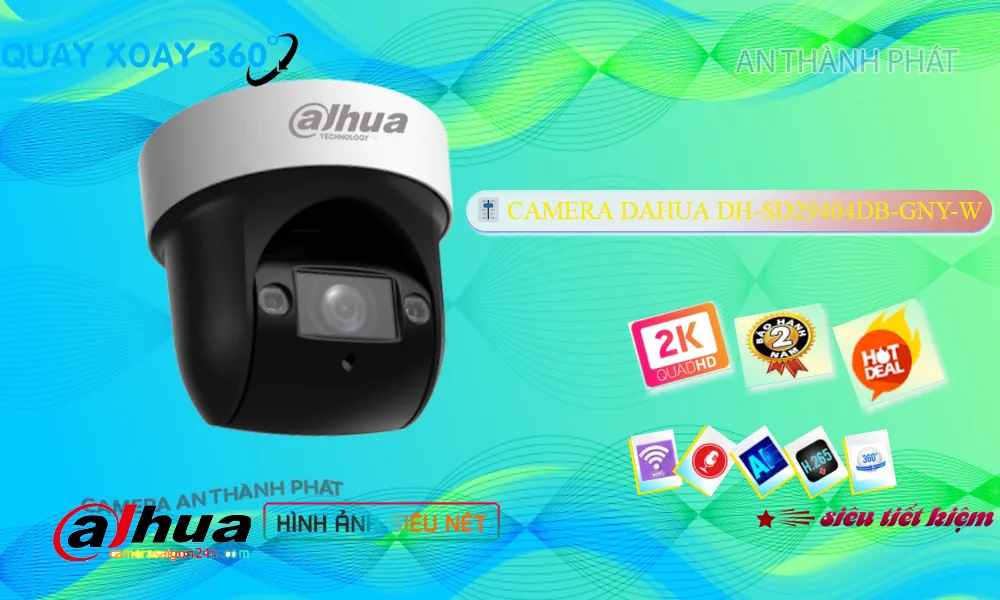 Camera IP Speed Dome 4MP DH-SD29404DB-GNY-W