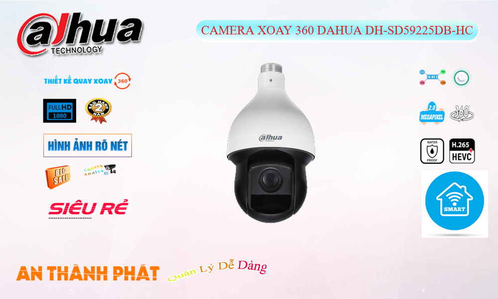 ✅ Camera An Ninh Dahua DH-SD59225DB-HC Giá rẻ