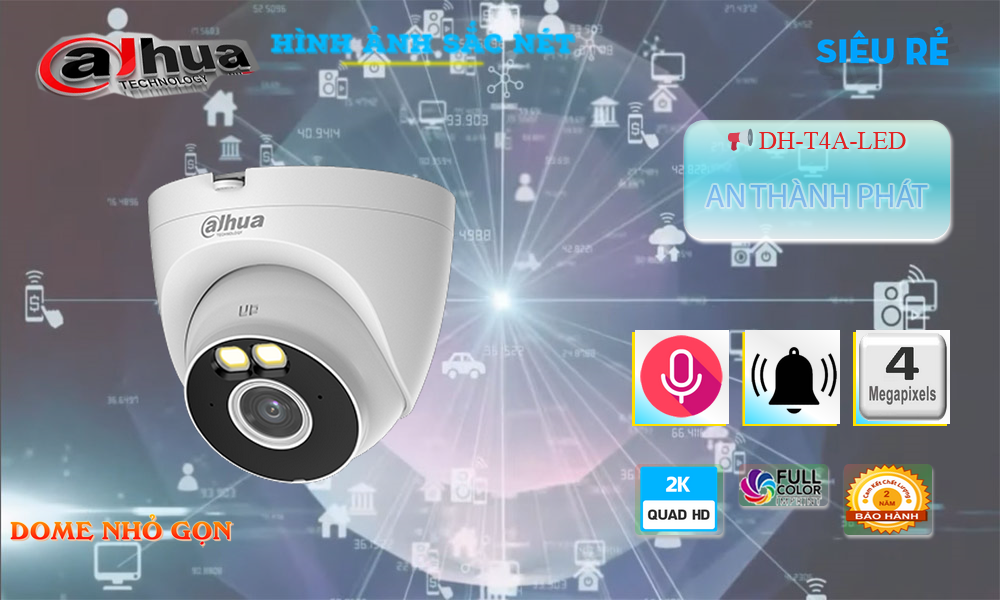 Camera Dome WIfi DH-T4A-LED