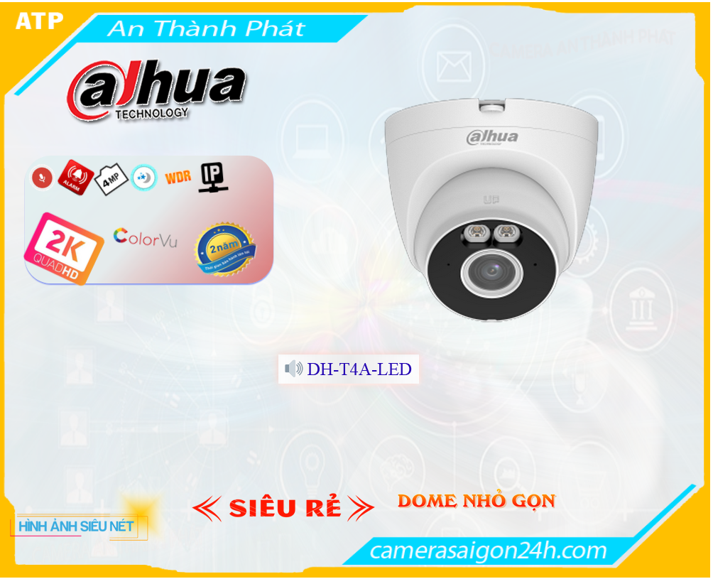 Camera Dome WIfi DH-T4A-LED
