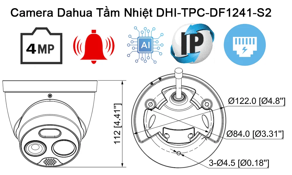 Camera Dahua DHI-TPC-DF1241-S2 Camera Dahua DHI-TPC-DF1241-S2