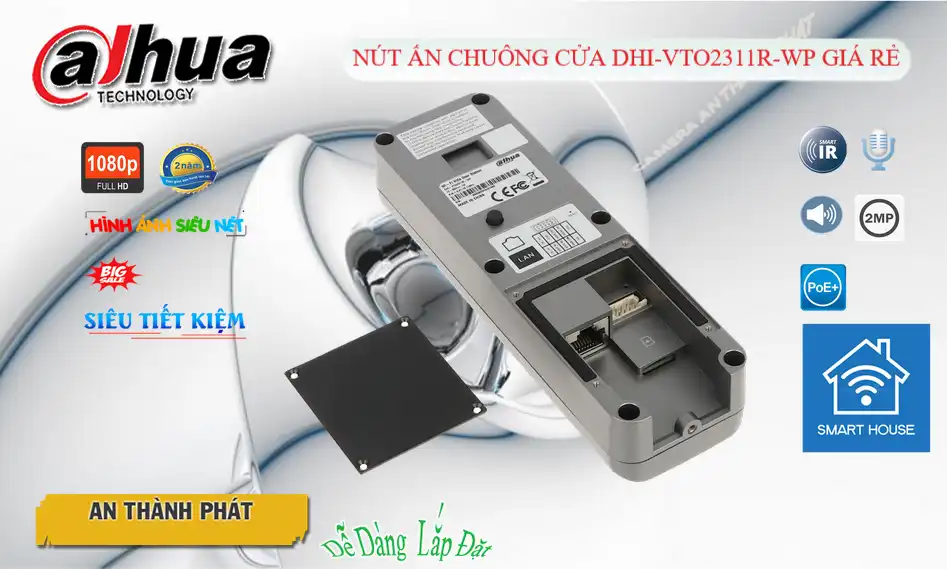 Nút Chuông Của Wifi Dahua DHI-VTO2311R-WP