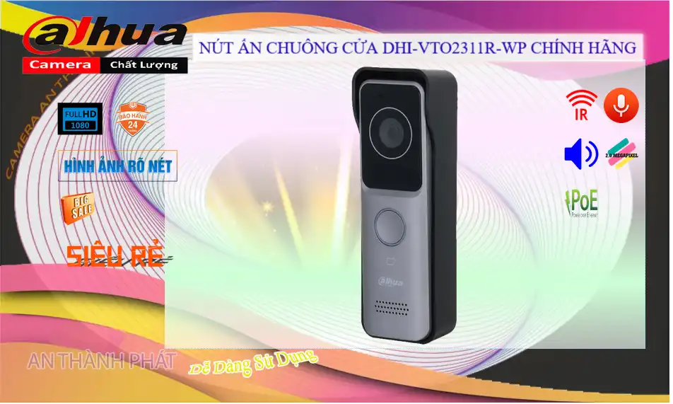 Nút Chuông Của Wifi Dahua DHI-VTO2311R-WP