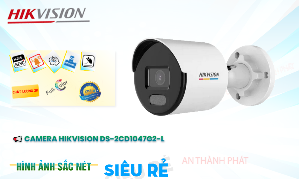 DS-2CD1047G2-L Sắt Nét Hikvision