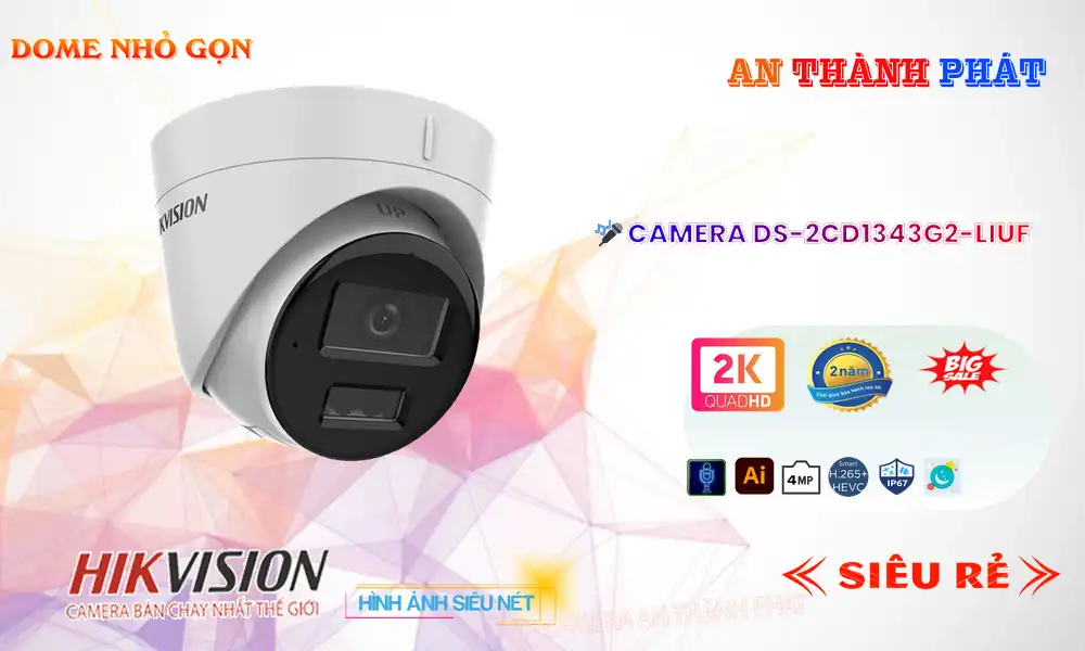 Camera Hikvision DS-2CD1343G2-LIUF