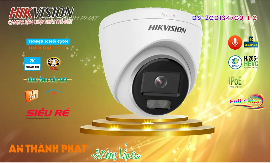 Camera Hikvision DS-2CD1347G0-L C