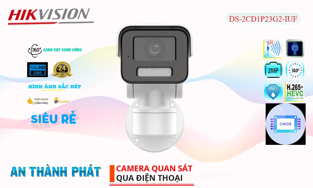 Camera DS-2CD1P23G2-IUF Quay Ngan