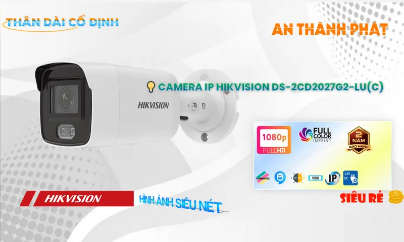 Camera Hikvision DS-2CD2027G2-LU(C)