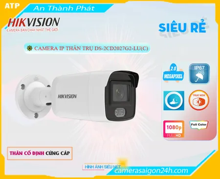 Camera Hikvision DS-2CD2027G2-LU(C)