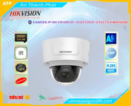 Camera Hikvision DS-2CD2721G0-IZS(C)