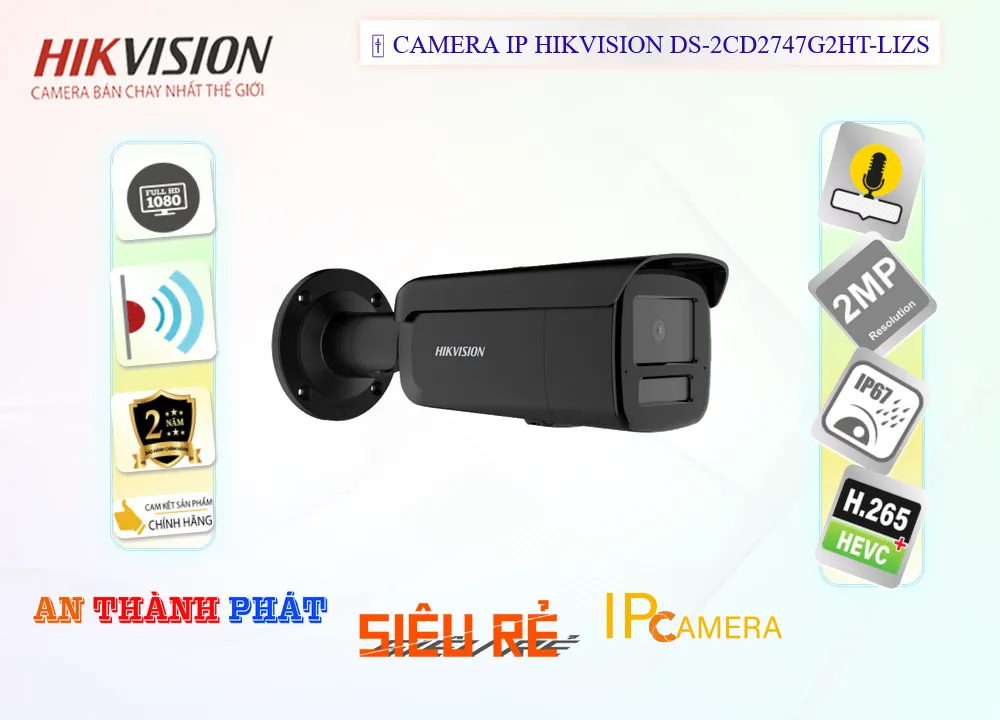 Camera IP HIKVISION DS-2CD2T23G2-2LI2U 2MP