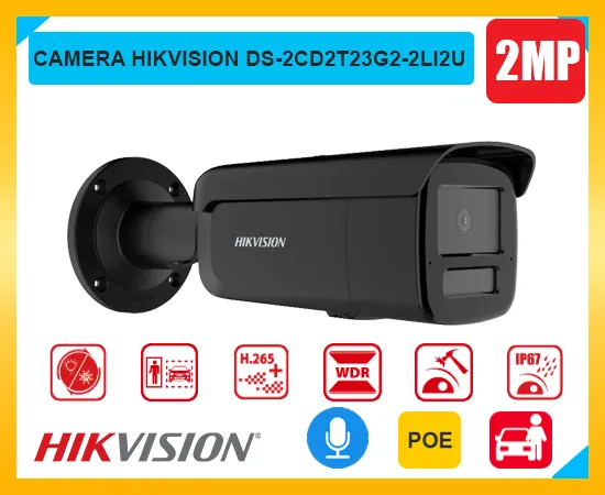 Camera IP HIKVISION DS-2CD2T23G2-2LI2U 2MP Camera IP HIKVISION DS-2CD2T23G2-2LI2U 2MP