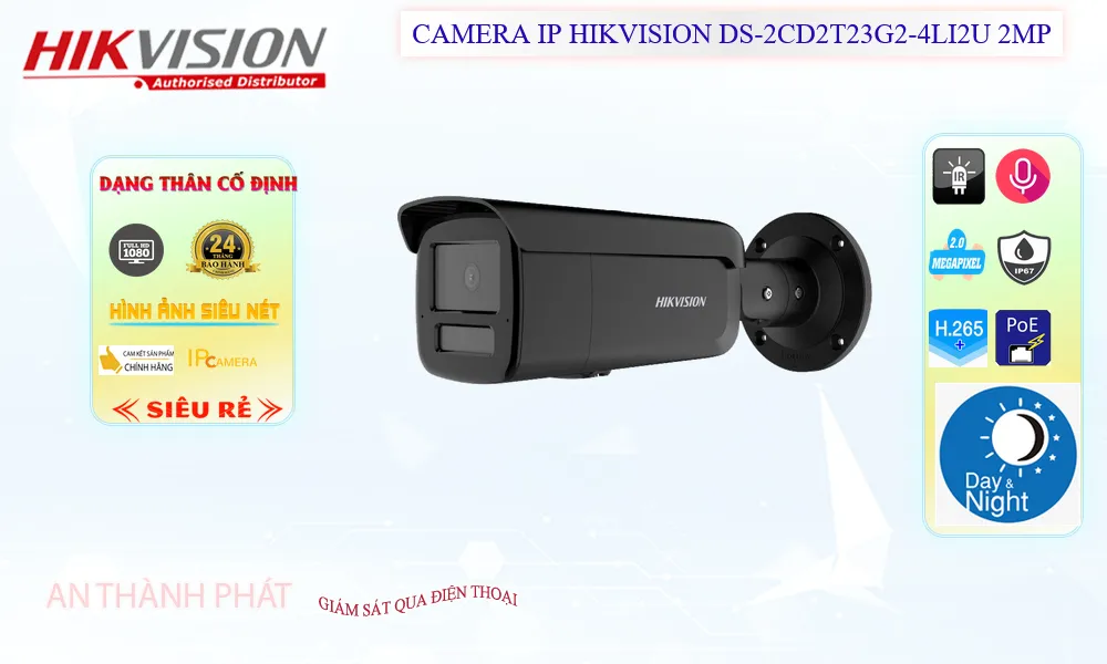 Camera IP HIKVISION DS-2CD2T23G2-4LI2U 2MP