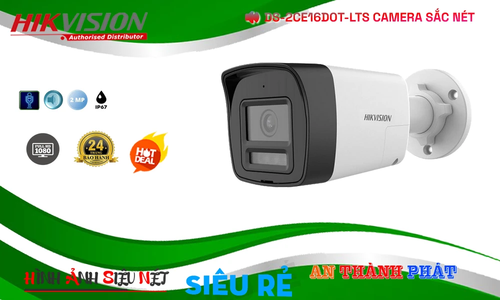 DS-2CE16D0T-LTS Camera HD Anlog Hikvision Công Nghệ Mới