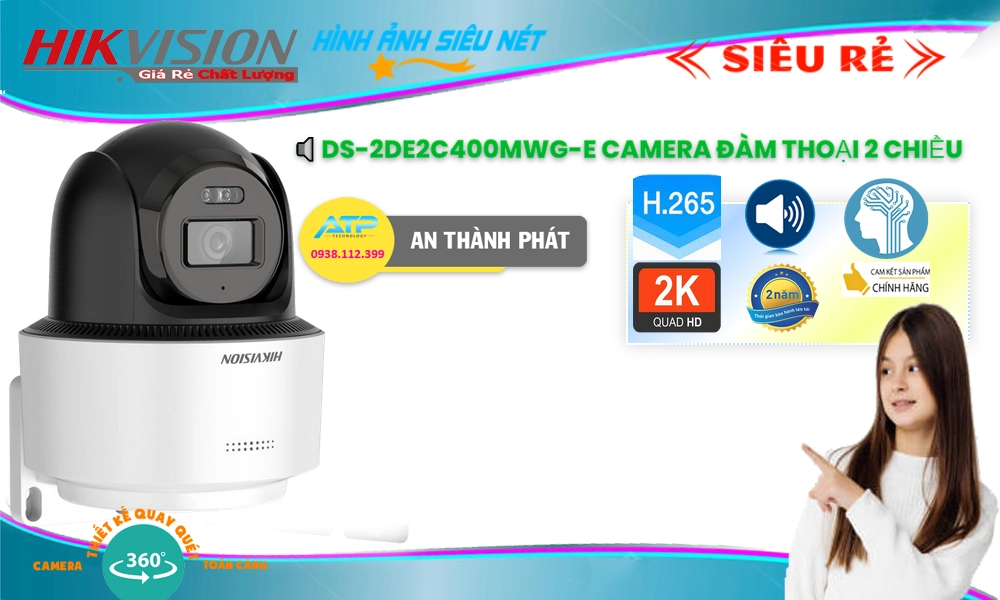 Camera DS-2DE2C400MWG-E Hikvision Thiết kế Đẹp
