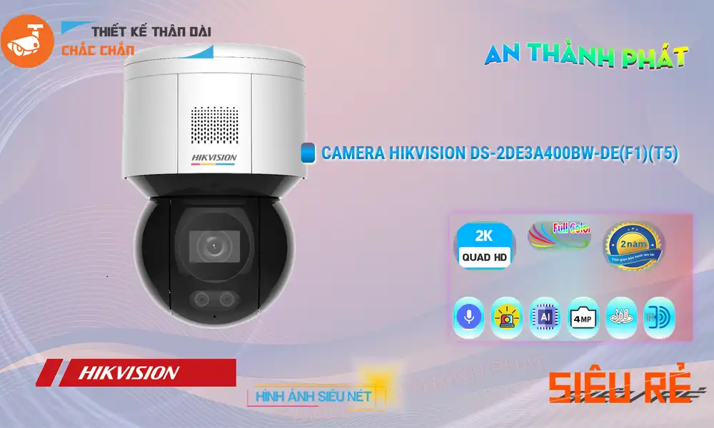 DS-2DE3A400BW-DE(F1)(T5) sắc nét Hikvision