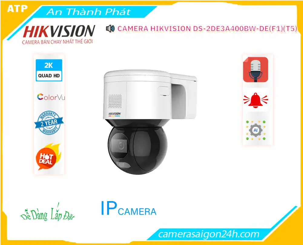 DS-2DE3A400BW-DE(F1)(T5) sắc nét Hikvision